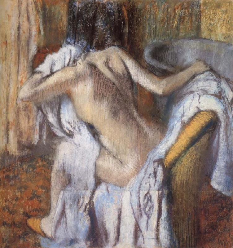 Germain Hilaire Edgard Degas After the Bath,Woman Drying Herself